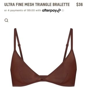 NEVER WORN Skims mesh bra